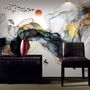 Watercolor Colorful Abstract Smoke Wallpaper Mural