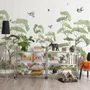Kids Tropical Forest with Cute Rabbits Wallpaper Mural