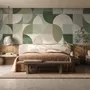 Retro Abstract Geometric Shapes Wallpaper Mural