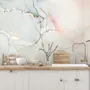 Soft Neutral Abstract Marble Art Wallpaper Mural