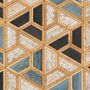 Geometric Shape Wood Look Texture Wallpaper Mural