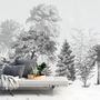 Black and White Forest Wallpaper Mural