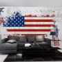 USA Flag with Statue of Liberty Wallpaper Mural