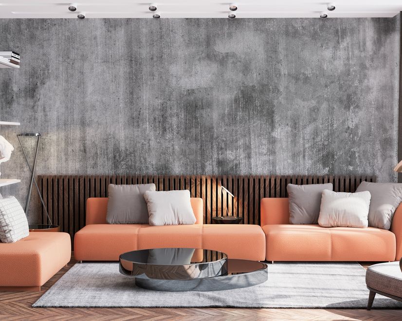Dark Grunge Pattern Wallpaper Mural