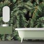Dark Banana Leaf Wallpaper Mural