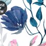 Papier peint panoramique floral printanier aquarelle