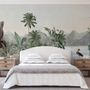 Tropical Nature Landscape with Birds Wallpaper Mural