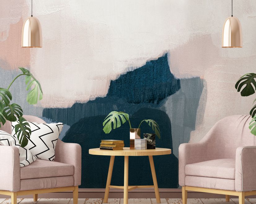 Abstract Modern Color Paint Wallpaper Mural