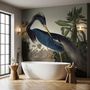 Tropical Landscape Blue Heron Wallpaper Mural