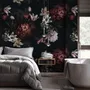 Realistic Dark Peony Floral Bouquet Wallpaper Mural