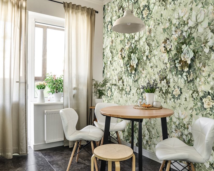 Vintage Rose Flower Wallpaper Mural
