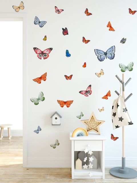 Stickers muraux - Papillons colorés - Sticker