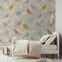 Colorful Europian Birds Wallpaper Mural