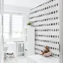 Watercolor Fullmoon Crescent Pattern Wallpaper Mural