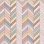 Vintage Chevron Pattern Wallpaper Mural