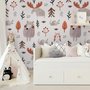 Papier peint animaux cartoon mignons brindilles