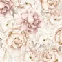 Nursery Pastel Peony Watercolor Floral For Girls Wallpaper Mural