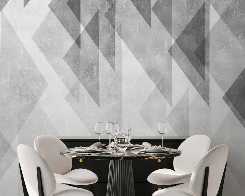 Trigon Geometric Shapes Wallpaper Mural