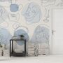 Colorful Abstract Faces Wallpaper Mural