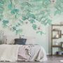 Plum Blossom with Leaves Wallpaper Mural