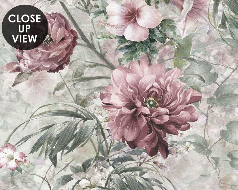 Vintage Blumen Fototapete