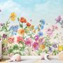 Cute Kids Nursery Floral Garden Wallpaper Mural