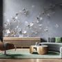 Artistic Magnolia Flowers and Branches Wallpaper Mural