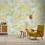 Yellow Herbs Floral Wallpaper Mural