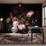 Fototapete Stillleben mit Blumen im Vase im holländischen Stil