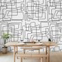 Minimalist Geometric Line Wallpaper Mural