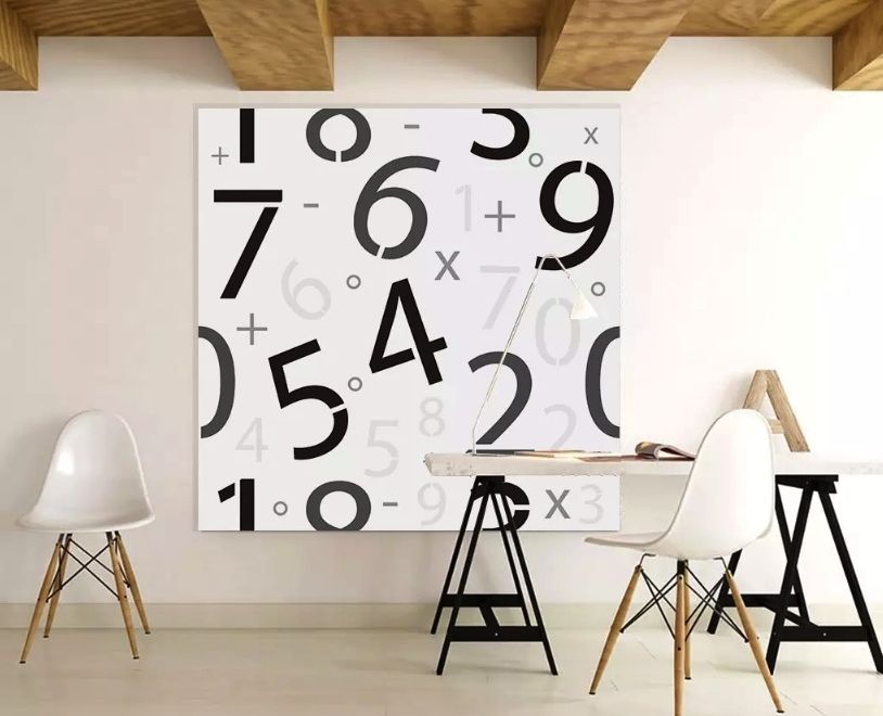 Math Numbers Wallpaper Mural
