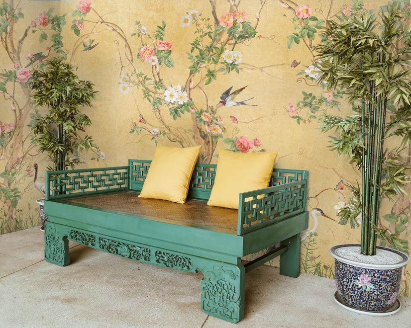 Chinoiserie Peony Tree Wallpaper Mural