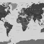 World Map Wallpaper Mural