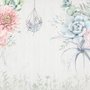 Pink Blue Soft Floral Wallpaper Mural