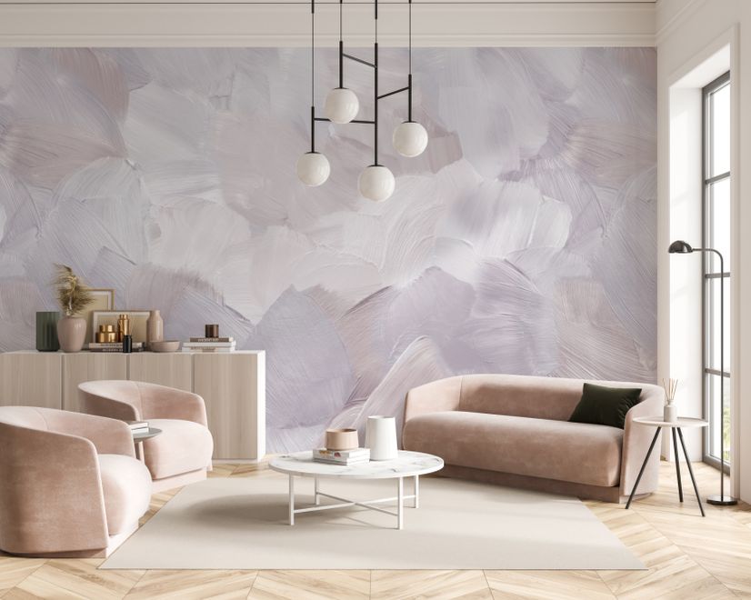Abstract Soft Brush Wallpaper Mural