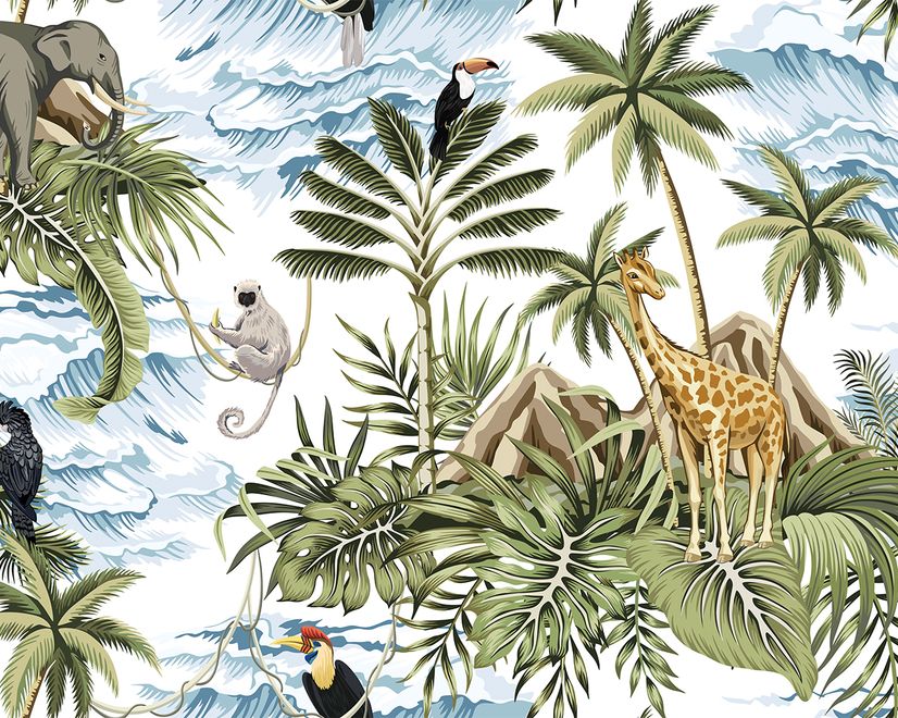 Tropical Paradise Wallpaper Mural