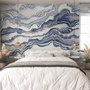Papier peint vagues abstraites nordiques