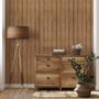 Vintage Wood Look Panel Wallpaper