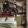 Vintage Zugwaggon Eisenbahn Fototapete