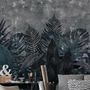 Dark Green Leafy Scenery Wallpaper Mural