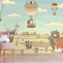 Kids Tribal Woodland Animals in the Desert Wallpaper Mural