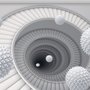 Abstract Fractal with Staircase Wallpaper Mural