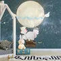 Kids Nightscape with Cow and Elephant Wallpaper Mural