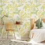 Yellow Herbs Floral Wallpaper Mural