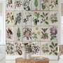 Vintage Floral Ceramic Art Wallpaper Mural