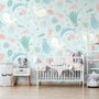 Pastel Underwater Adventure Sea Life Wallpaper Mural