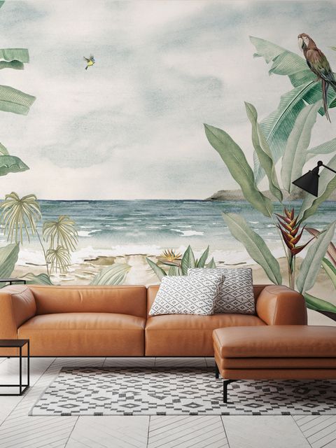 Papier peint vue plage tropicale
