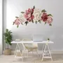 Soft Red Peony Floral Wall Decal Sticker