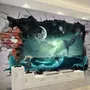 Sea Whales Sharkes Wallpaper Mural