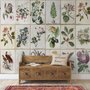 Vintage Floral Ceramic Art Wallpaper Mural